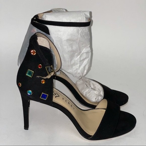 Katy Perry the Josephina suede black heels sandals 7.5 - Picture 7 of 12